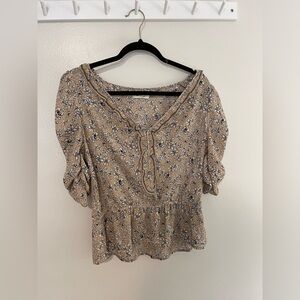 Cute peplum floral top